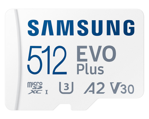 SAMSUNG Memorijska kartica EVO PLUS MicroSD 512GB class 10 + Adapter MB-MC512SA 