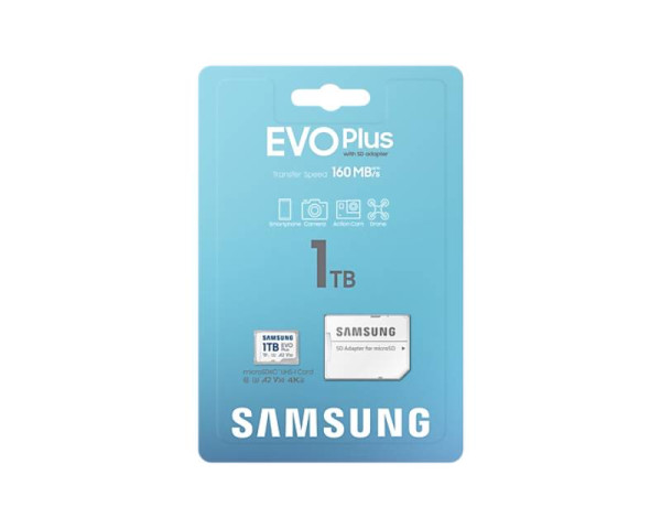 SAMSUNG Memorijska kartica EVO PLUS MicroSDXC 1TB class 10 + SD Adapter MB-MC1T0SA 