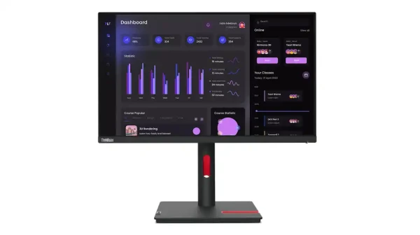 Monitor 24 Lenovo T24i-30 63CFMATXEU 1920x1080Full HDIPS60Hz4msVGAHDMIDPUSBPivot