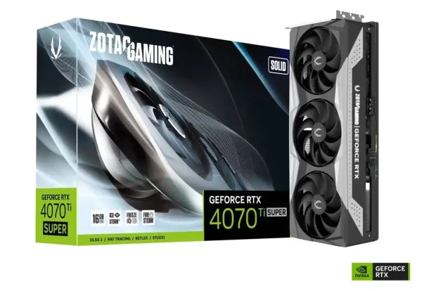 Grafička karta Zotac GAMING GeForce RTX 4070 TiSuper Solid 16GB DDR6 256bit HDMI3xDP