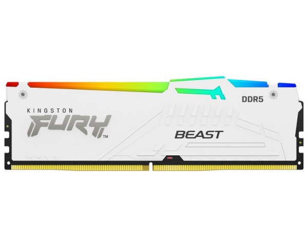 KINGSTON DIMM DDR5 64GB (2x32GB kit) 6000MTs KF560C36BWEAK2-64 FURY Beast RGB White EXPO 