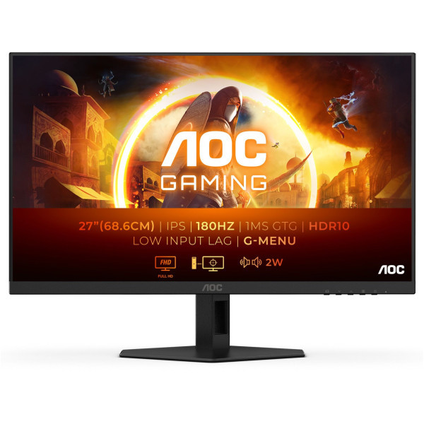 Monitor 27'' AOC 27G4XE IPS 1920x1080180Hz0.5ms2xHDMIDPG-synczvučnici
