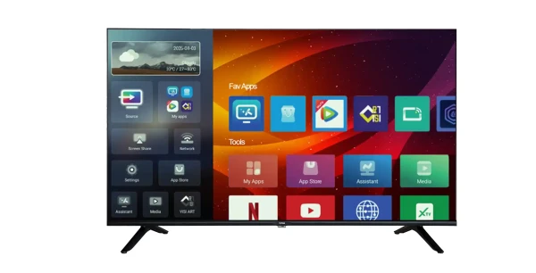 SMART LED TV 40 FOX 40AOS480G 1920x1080FHDDVB-T2S2CAndroid 14 frameless