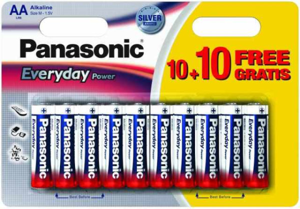 PANASONIC baterije LR03EPS-20BW-AAA 20 kom Alkalne Everyday