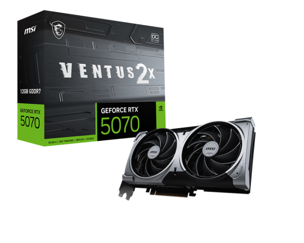 SVGA MSI RTX5070 Ventus 2X OC 12GB GDDR7, V532-003R