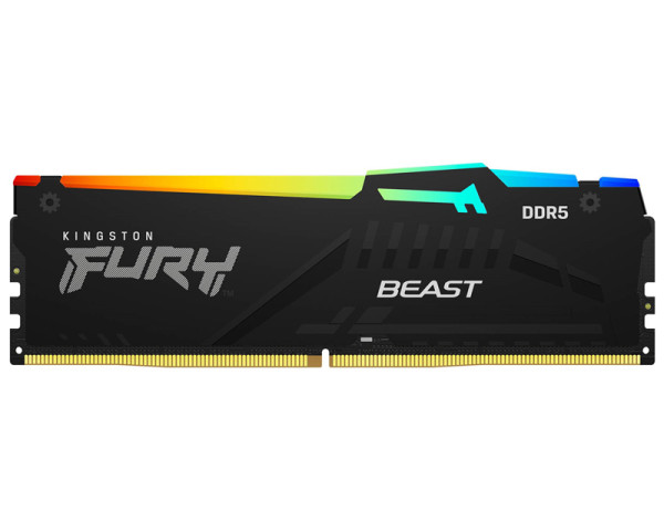 KINGSTON DIMM DDR5 32GB 5200MTs KF552C40BB2A-32 Fury Beast Black RGB EXPO 