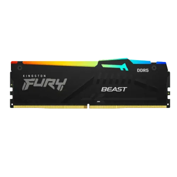 Memorija DDR5 64GB (2x32GB) 5600MHz Kingston Fury Beast RGB KF556C40BBAK2-64