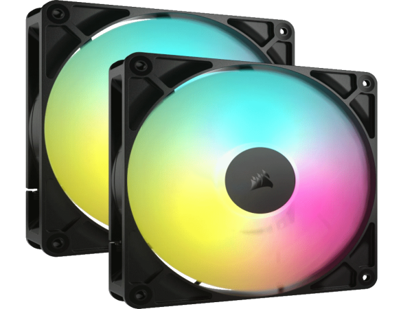 Ventilator CORSAIR RS140 ARGB/140mm/dual pack/crna  