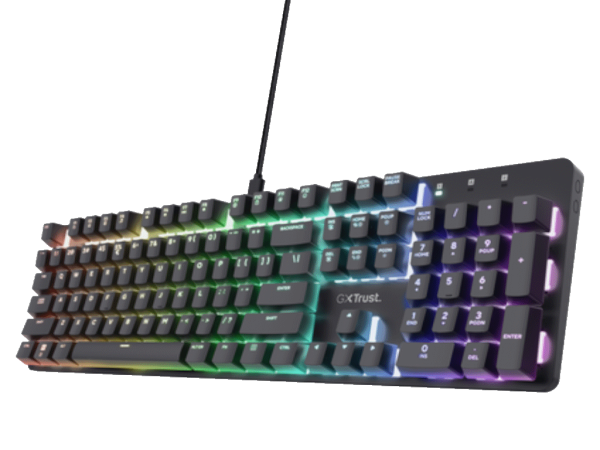 Tastatura TRUST GXT871 ZORA mehanicka/US/RGB/crna  