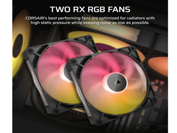 Kuler za CPU CORSAIR iCUE LINK TITAN 280 RX/RGB/AIO/280mm/dual fan/vodeno hladenje/crna  