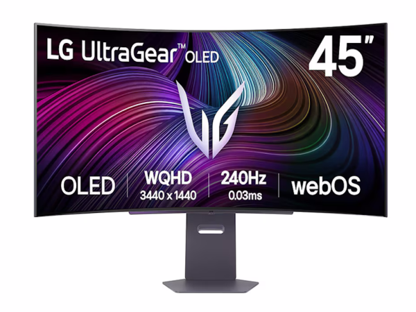 Monitor LG 45GX90SA-B 44.5''/OLED,21:9,zakrivljen/3440x1440/240Hz/0,03ms GtG/HDMIx2,DP,USB/Gsync  
