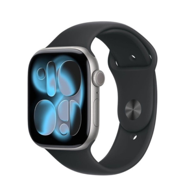Apple Watch S11 GPS 42mm Space Grey Aluminium Case with Black Sport Band - SM meqw4rka