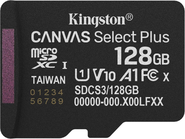 Memorije kartice KINGSTON SDCS3/128GBSP/microSDXC/128GB/Class10 U1/150MB/s  