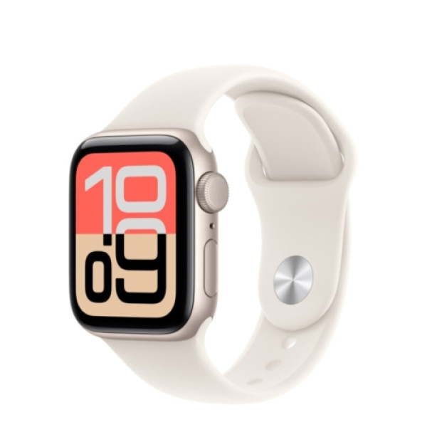 Apple Watch SE 3 GPS 40mm Starlight Aluminium Case with Starlight Sport Band - SM meh34rka