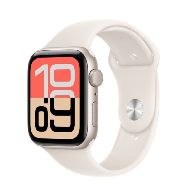 Apple Watch SE 3 GPS 44mm Starlight Aluminium Case with Starlight Sport Band - SM mehg4rka