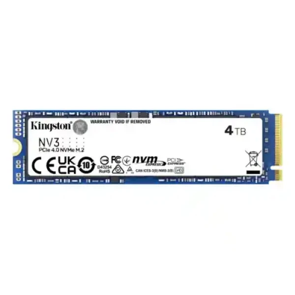 SSD M.2 NVME 4TB Kingston SNV3S4000G 6000MBs5000MBs