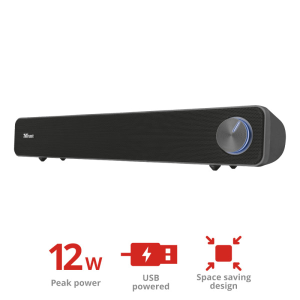 Zvucnik TRUST ARYS SOUNDBAR/crna  