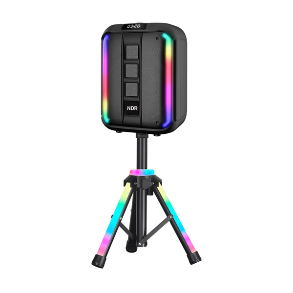 Zvucnik bluetooth NDR-102A 40W 12 inca sa mikrofonom i stalkom crni