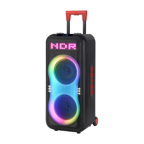 Zvucnik bluetooth NDR-1508 40W 2*8 inca sa dva mikrofona crni