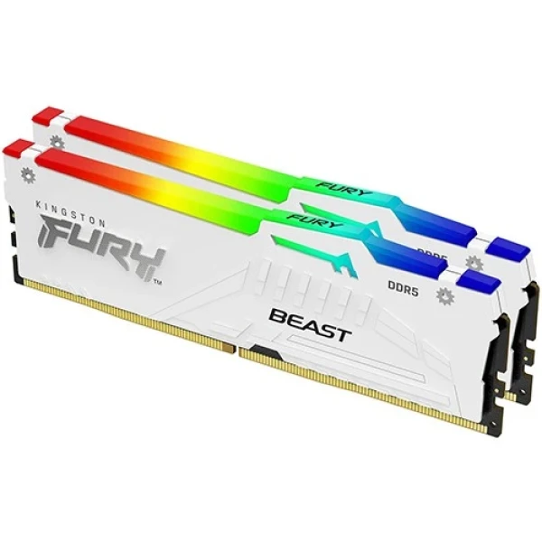 Memorija DDR5 32GB 5200MHz (2x16) Kingston Fury Beast White KF556C36BWEAK2-32