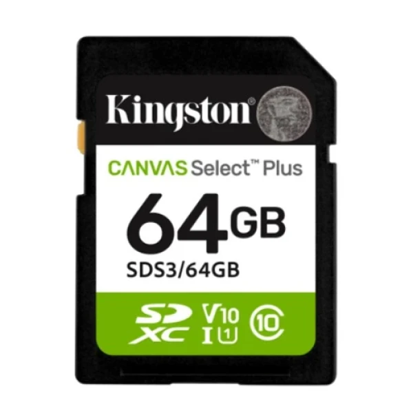 Micro SD Card 64B Kingston SDS364GB class 10 100MBs