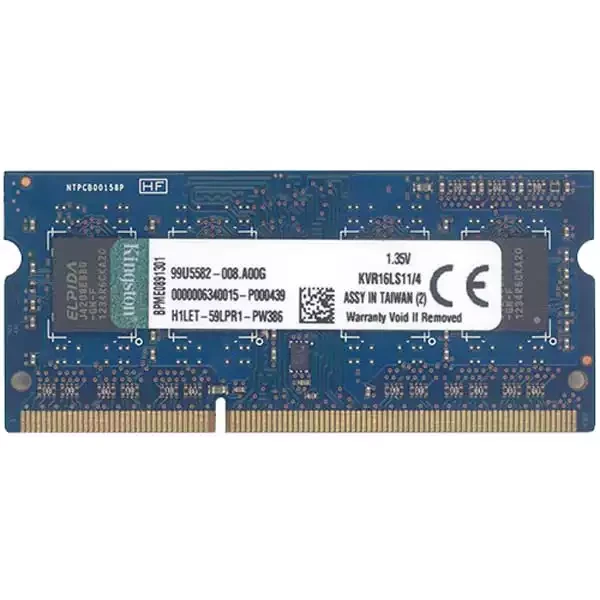 Memorija SODIMM DDR3 4GB 1600MHz Kingston CL11 KVR16LS114 1.35V