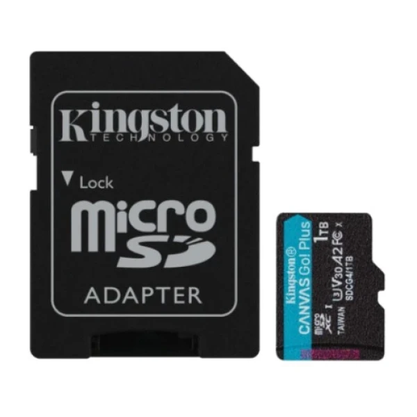 Micro SD Card 1TB Kingston+SD adapter SDCG41TB -  200160 MBs
