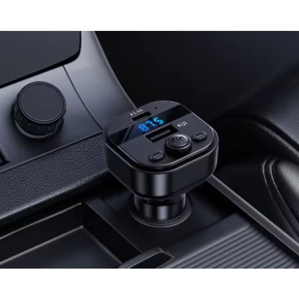 Bavin FM Transmiter& Auto punjač 3.4A  Type C PC2033 crna