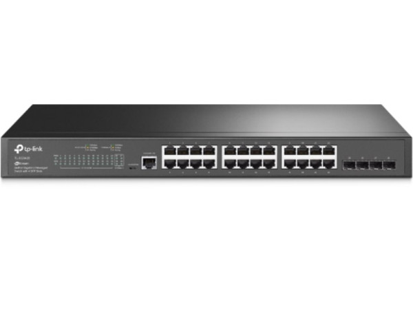 Switch TP-LINK TL-SG3428 Gigabit/24xRJ45/1Gbps/Smart L2+/4x SFP/Rackmount metalno kuciste  