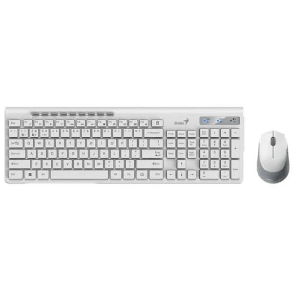 Bežična tastatura i miš Genius SlimStar 8230 YU bela