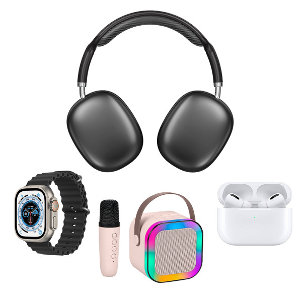 KARLER BASS K16-Combo set (smart watch, zvucnik, Slusalice Bluetooth) crni