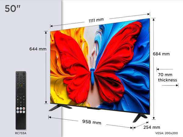 Televizor TCL 50S5K/QLED/50''/Full HD/60Hz/Google TV/crna  