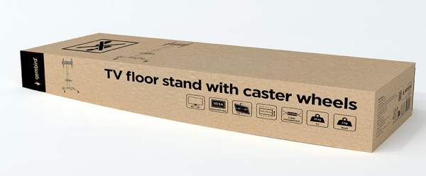 TVS-55T-01 Gembird Podni stalak za TV sa to?kovima (nagib), 32-55inca, 35KG