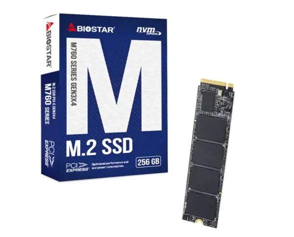 SSD M.2 NVME 256GB Biostar 2800MBs1150MBs M760