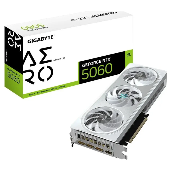 SVGA Gigabyte RTX 5060 8GB AERO OC 8GB GDDR7, GV-N5060AERO OC-8GD
