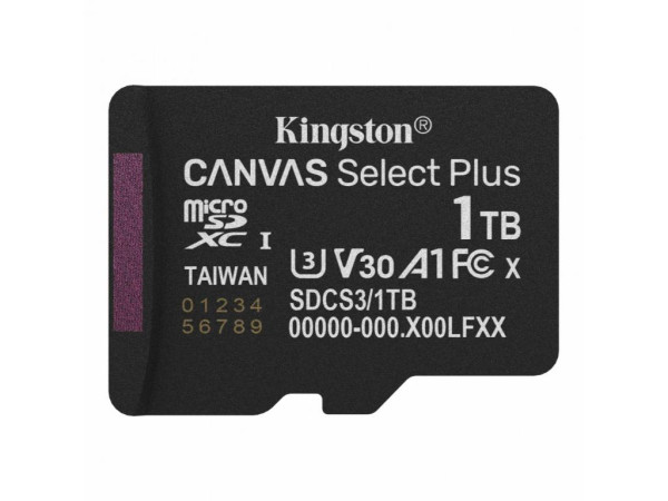 Memorije kartice KINGSTON SDCS3/1TB/Canvas Select Plus/Class10 UHS-I/150MB/s  