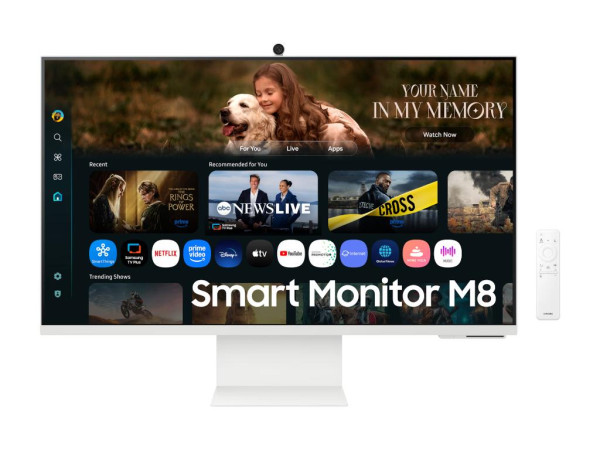 Monitor SAMSUNG LS32FM801UUXDU 32''/VA/3840x2160/60Hz/4ms GtG/HDMI,USB-C,LAN/VESA/smart/zvucnici/bela  