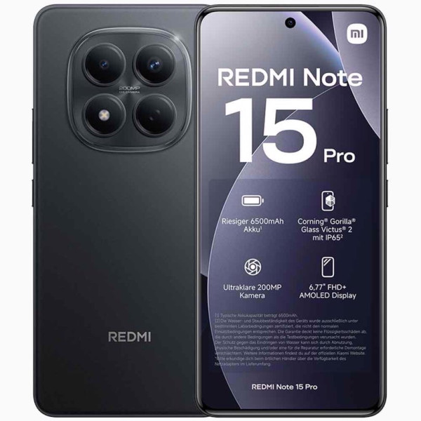 Redmi Note 15 Pro 5G EU 8+256 Black