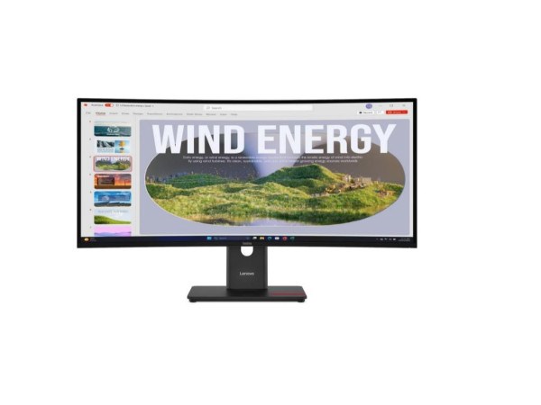 Monitor LENOVOThinkVision T34WD-40 34''/VA/3440x1440/120Hz/4ms/2x USB-C,1xDP,3xUSB/Tilt, Swivel, Heig  