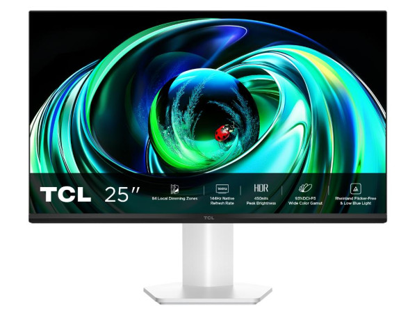 Monitor TCL 25G54 24,5''/IPS MiniLED/1920x1080/144Hz/5ms GtG/VGA,HDMI/VESA/belo-crna  