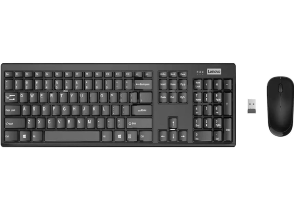Tastatura+miš LENOVO 100 bežicni set/US/crna  