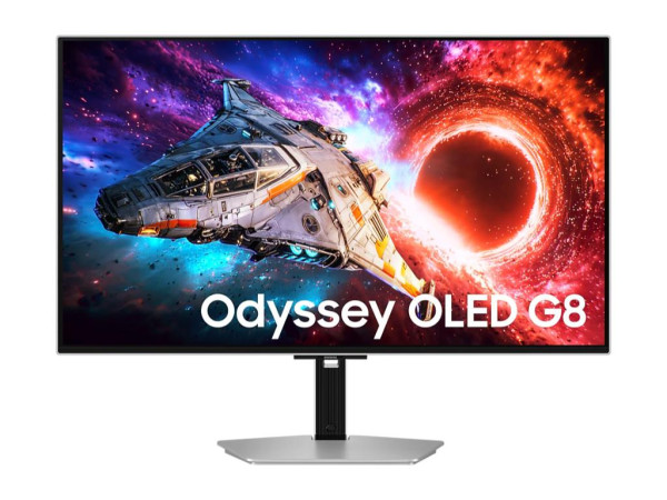Monitor SAMSUNG LS32HG800SUXEN 32''/OLED/3840x2160/240Hz/0.03ms/HDMIx2,DP,USB-C/G-sync/pivot/srebrna  