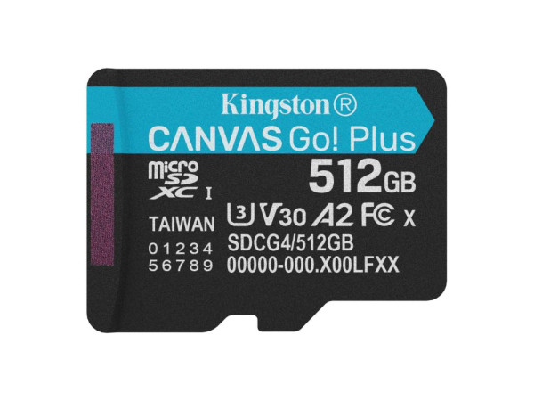 Memorije kartice KINGSTON SDCG4/512GBSP/Canvas Go! Plus/microSD/200/160MB/s  