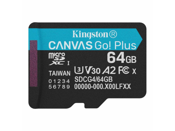Memorije kartice KINGSTON SDCG4/64GBSP/Canvas Go! Plus/microSD/200/100MB/s  