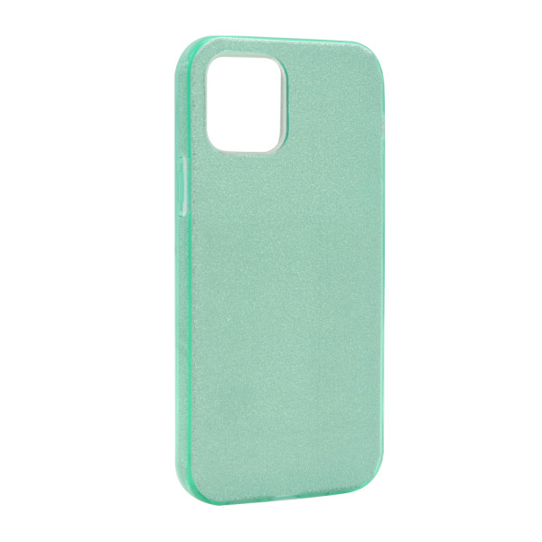Futrola silikon GLITTER SHOW YOURSELF za iPhone 12/12 Pro (6.1) tirkizna
