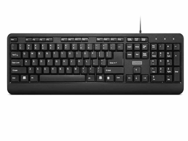Tastatura LENOVO 160 žičnaGY41L68463UScrna