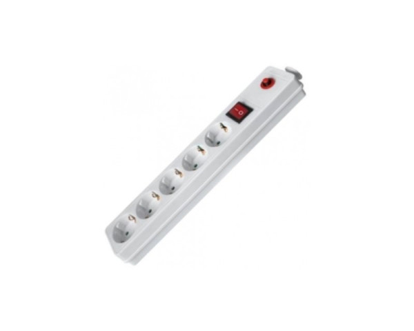 FAST ASIA Produžni kabl 5r5m sa prekidačem i zaštitom 3x1.5mm2 (Linkom) - beli 