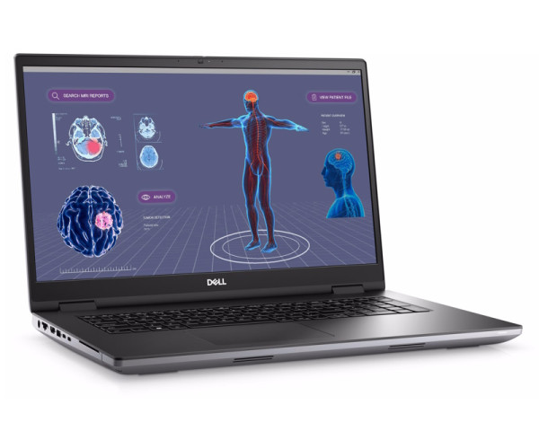 DELL Precision M7780 17.3 inch FHD 500nits i9-13950HX 32GB 1TB SSD RTX 3500 12GB Back 