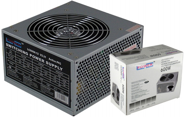 LC-Power LC600H-12 V2.31 600W, 120mm, 20-24 pin, 4x PCI-E (6-8), SATA