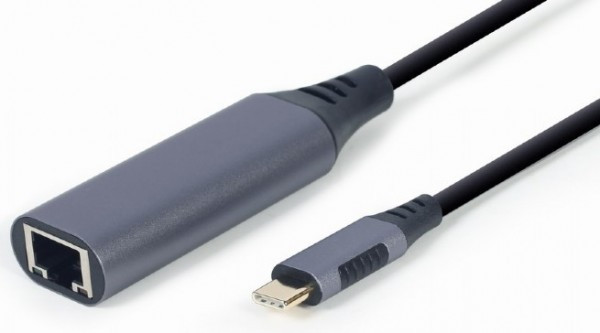 A-USB3C-LAN-01 Gembird USB type-C Gigabit network adapter, space grey (alt A-USB3AC-LAN-01) FO